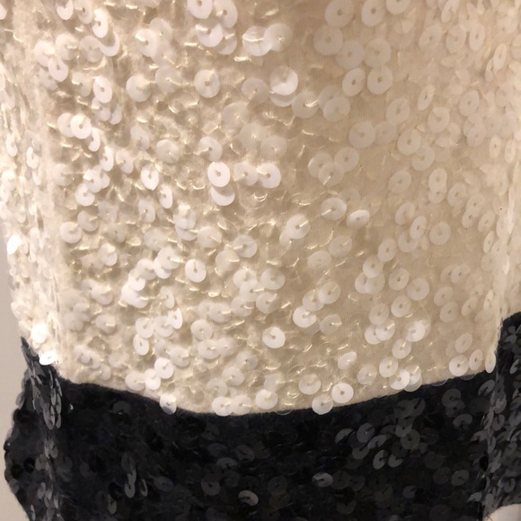 J Crew black and cream sequin top - Picture 5 of 8